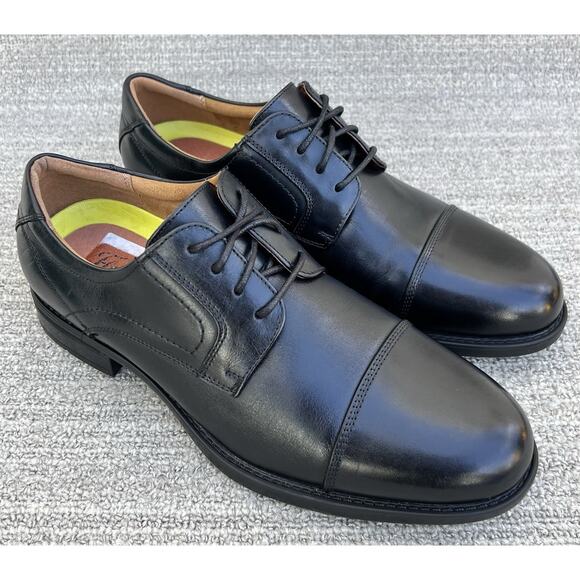 FLORSHEIM Center Cap Toe Black Leather Derby Shoes Men\'s Size 8 US main image 8